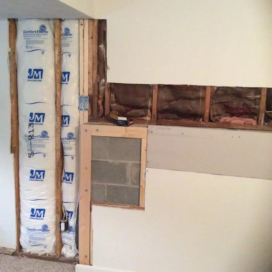 Wall insulation replacement during Contents Cleaning & Restoration in Iowa Park